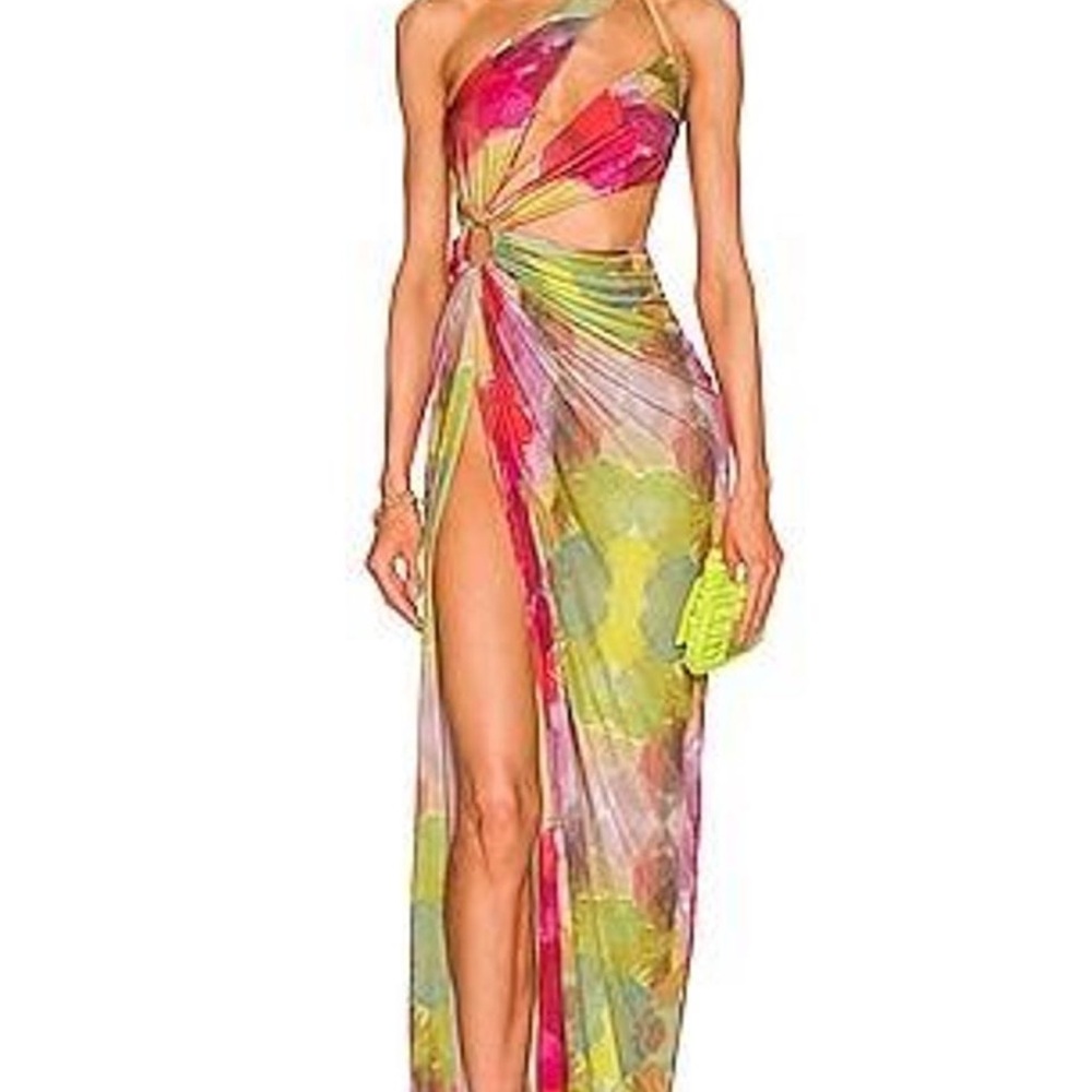 J.Angelique Multicolor One Shoulder Dress